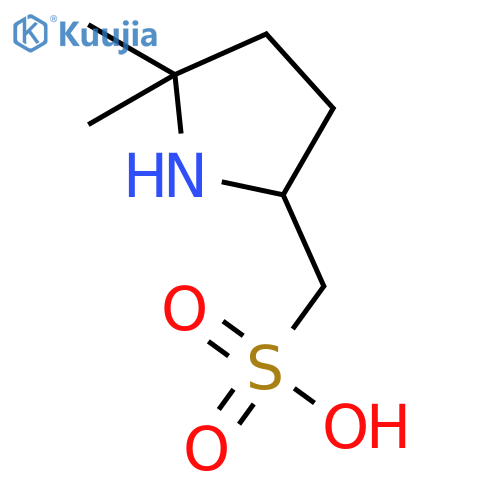 2-Pyrrolidinemethanesulfonic acid, 5,5-dimethyl- structure