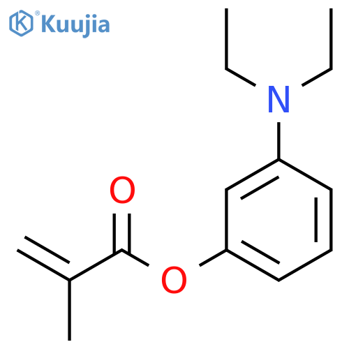 2-Propenoic acid, 2-methyl-, 3-(diethylamino)phenyl ester structure