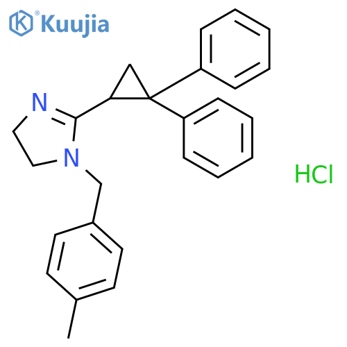 2-(2,2-diphenylcyclopropyl)-1-(4-methylbenzyl)-4,5-dihydro-1H-imidazole hydrochloride structure