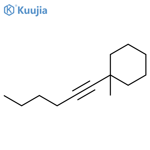 Cyclohexane, 1-(1-hexynyl)-1-methyl- structure
