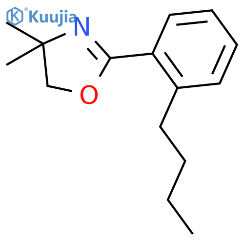 Oxazole, 2-(2-butylphenyl)-4,5-dihydro-4,4-dimethyl- structure