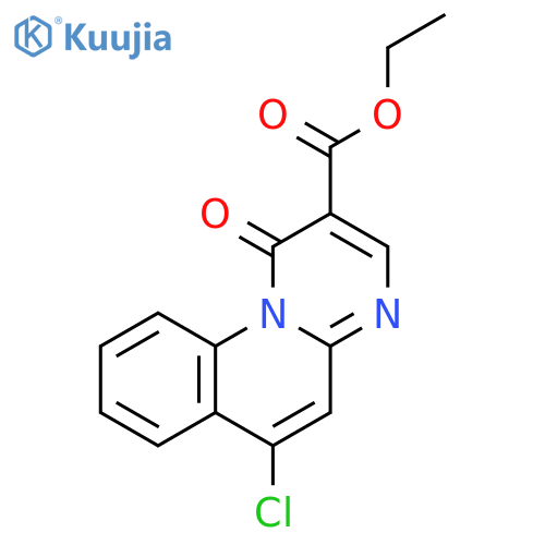 1H-Pyrimido[1,2-a]quinoline-2-carboxylic acid, 6-chloro-1-oxo-, ethyl ester structure