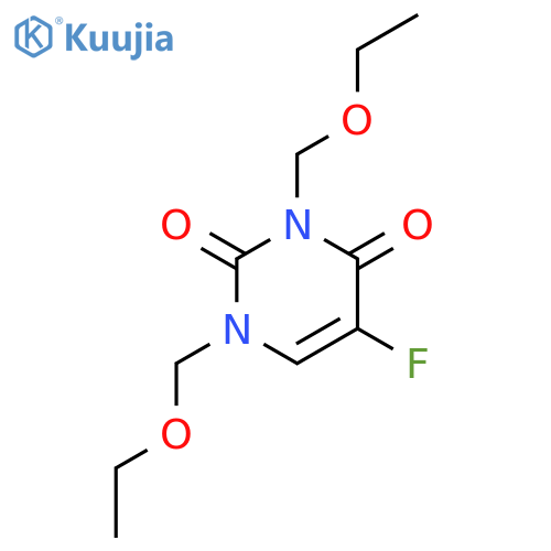 2,4(1H,3H)-Pyrimidinedione, 1,3-bis(ethoxymethyl)-5-fluoro- structure
