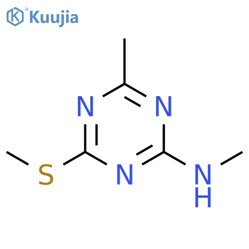 N,4-dimethyl-6-(methylsulfanyl)-1,3,5-triazin-2-amine structure