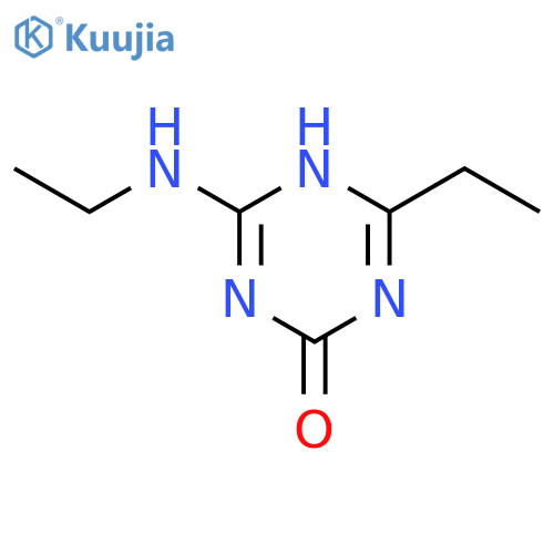 4-ethyl-6-(ethylamino)-1,3,5-triazin-2(5H)-one structure