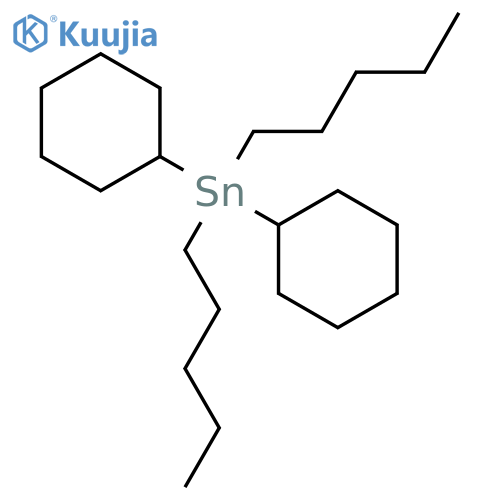 STANNANE, DICYCLOHEXYLDIPENTYL- structure