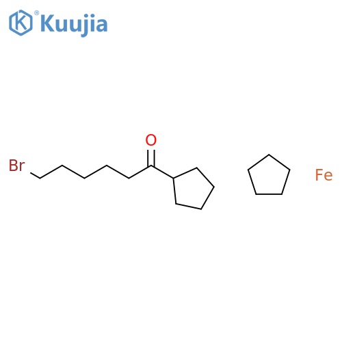 (6-BROMO-1-OXOHEXYL)FERROCENE structure