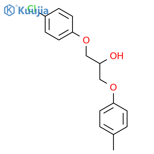 2-Propanol, 1-(4-chlorophenoxy)-3-(4-methylphenoxy)- structure