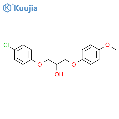 2-Propanol, 1-(4-chlorophenoxy)-3-(4-methoxyphenoxy)- structure