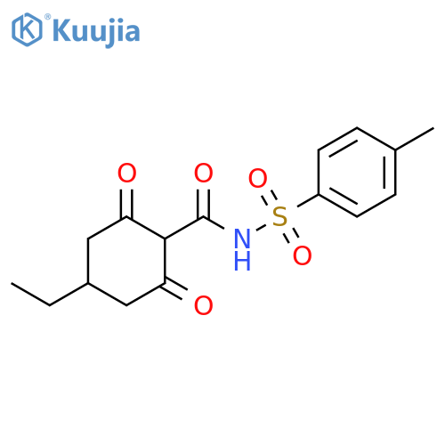Cyclohexanecarboxamide,4-ethyl-N-[(4-methylphenyl)sulfonyl]-2,6-dioxo- structure