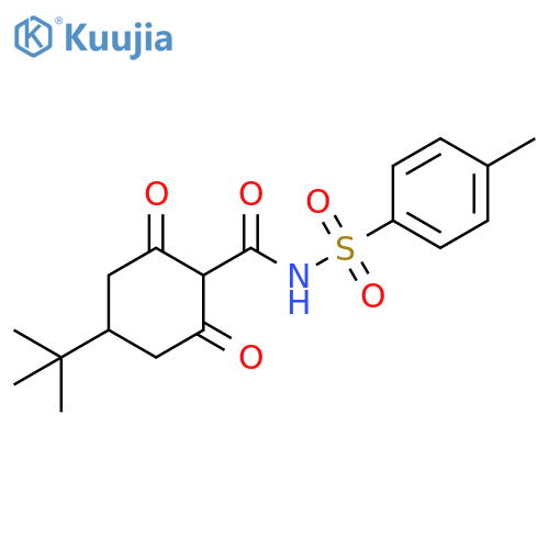 Cyclohexanecarboxamide,4-(1,1-dimethylethyl)-N-[(4-methylphenyl)sulfonyl]-2,6-dioxo- structure