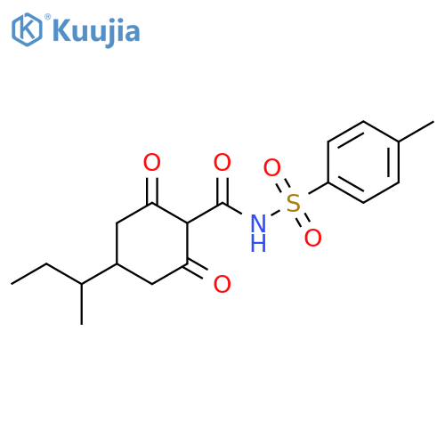 Cyclohexanecarboxamide,N-[(4-methylphenyl)sulfonyl]-4-(1-methylpropyl)-2,6-dioxo- structure