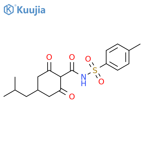 Cyclohexanecarboxamide,N-[(4-methylphenyl)sulfonyl]-4-(2-methylpropyl)-2,6-dioxo- structure