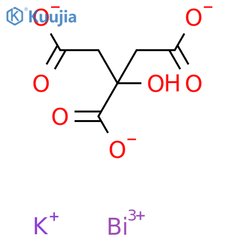 Bismuth potassium citrate structure