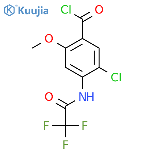 5-Chloro-2-methoxy-4-(2,2,2-trifluoroacetamido)benzoyl chloride structure