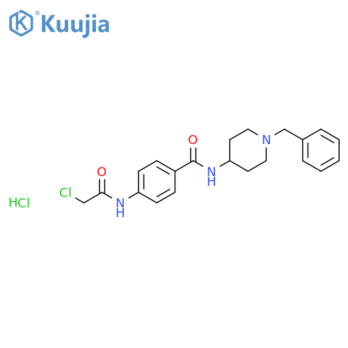 N-(1-benzylpiperidin-4-yl)-4-[(chloroacetyl)amino]benzamide hydrochloride structure