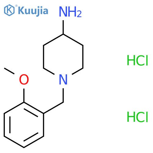 1-(2-Methoxyphenyl)methylpiperidin-4-amine Dihydrochloride structure