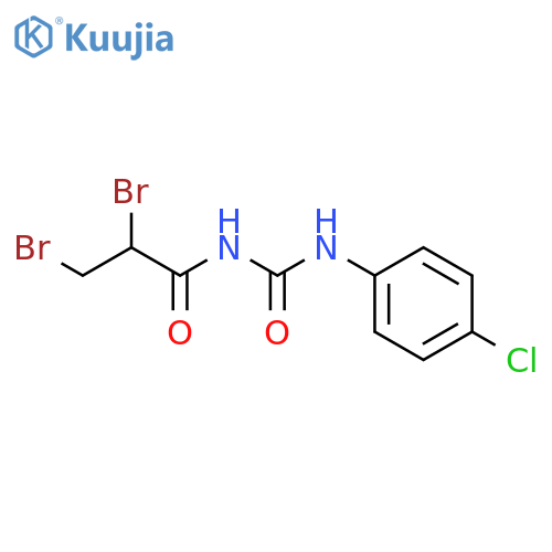 Propanamide, 2,3-dibromo-N-[[(4-chlorophenyl)amino]carbonyl]- structure