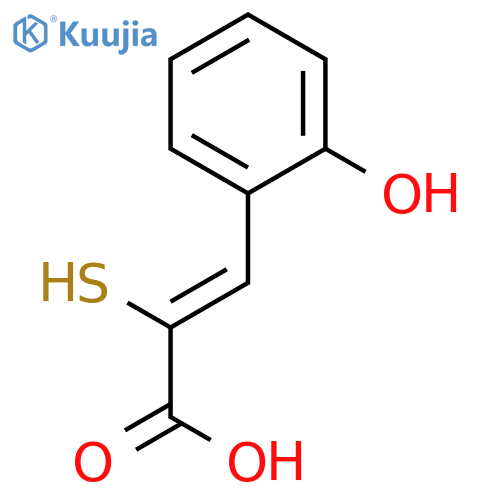 3-(2-Hydroxyphenyl)-2-sulfanylprop-2-enoic acid structure