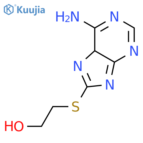 Ethanol,2-[(6-amino-9H-purin-8-yl)thio]- structure