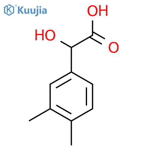 2-(3,4-dimethylphenyl)-2-hydroxyacetic acid structure