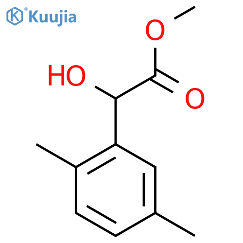 methyl 2-(2,5-dimethylphenyl)-2-hydroxyacetate structure