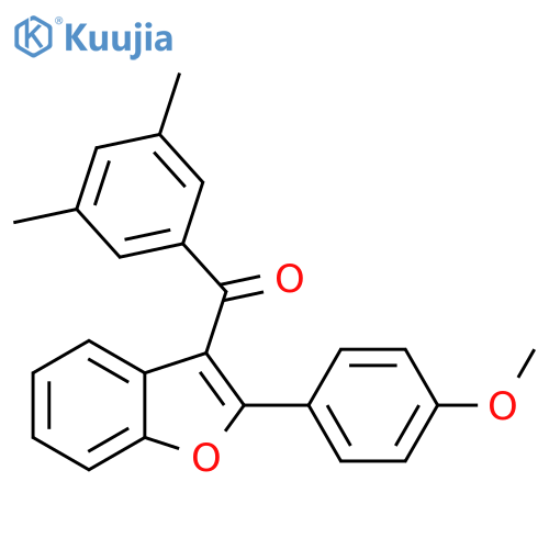 Methanone, (3,5-dimethylphenyl)[2-(4-methoxyphenyl)-3-benzofuranyl]- structure