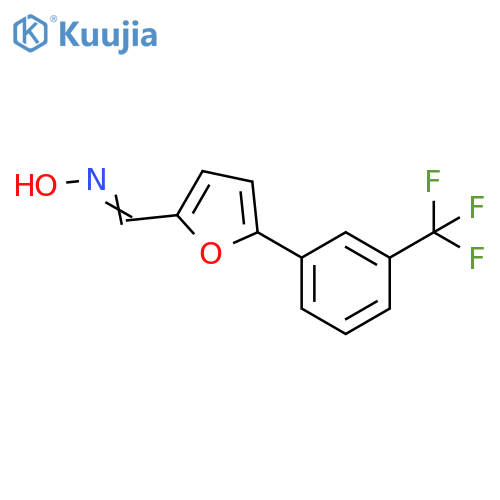 N-({5-3-(trifluoromethyl)phenylfuran-2-yl}methylidene)hydroxylamine structure