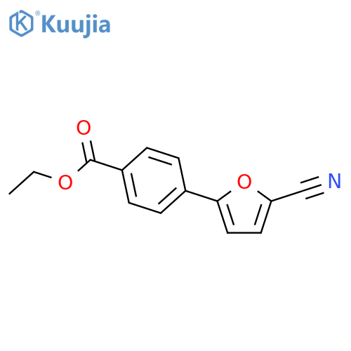 4-(5-Cyano-furan-2-yl)-benzoicacidethylester structure