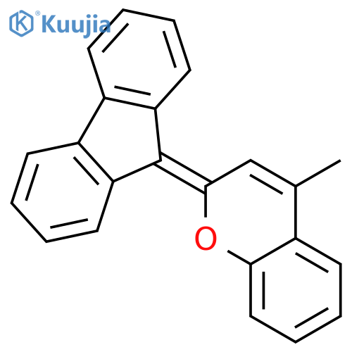2H-1-Benzopyran, 2-(9H-fluoren-9-ylidene)-4-methyl- structure