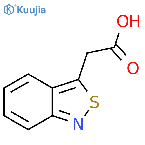 2-(2,1-benzothiazol-3-yl)acetic acid structure