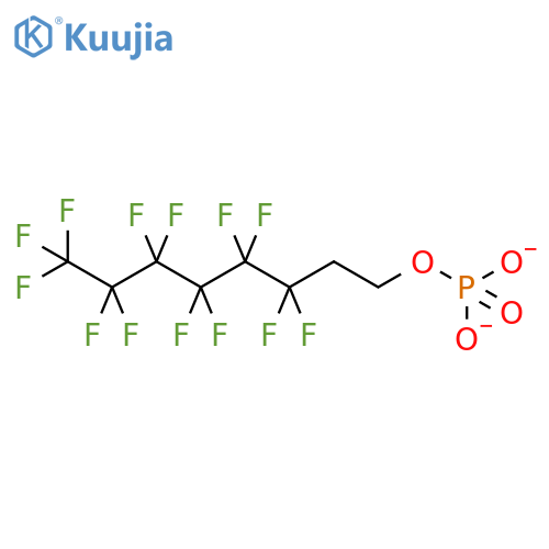 Mono2-(perfluorohexyl)ethyl phosphate structure