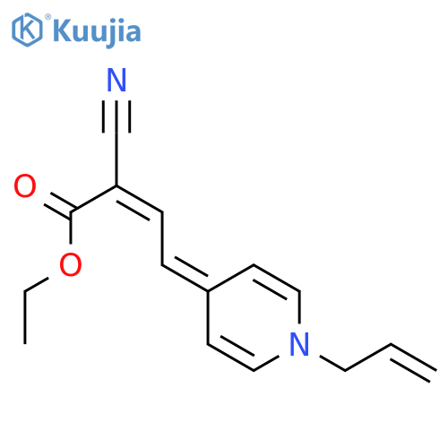 Ethyl (e)-2-cyano-4-(1-prop-2-enylpyridin-4-ylidene)but-2-enoate structure