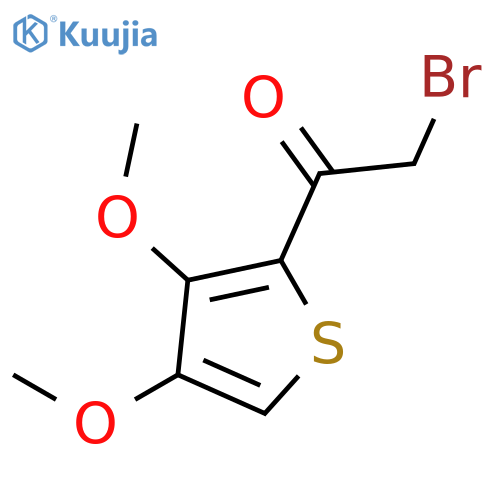 ETHANONE, 2-BROMO-1-(3,4-DIMETHOXY-2-THIENYL)- structure