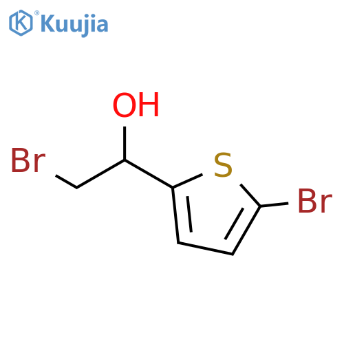 2-bromo-1-(5-bromothiophen-2-yl)ethan-1-ol structure