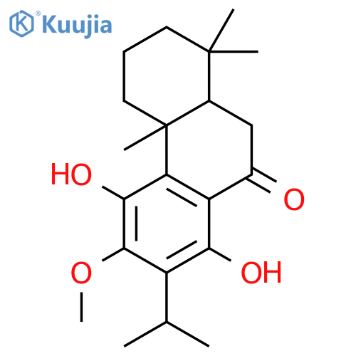 4b,8,8-trimethyl-2-(1-methylethyl)-1,4-dihydroxy-3-methoxy-4b,5,6,7,8,8a,9,10-octahydro-phenanthren-10-one structure