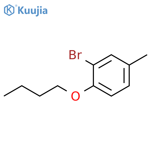 2-bromo-1-butoxy-4-methylbenzene structure