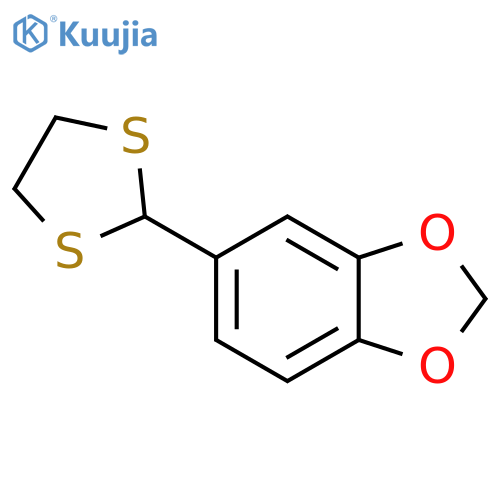 1,3-Benzodioxole, 5-(1,3-dithiolan-2-yl)- structure