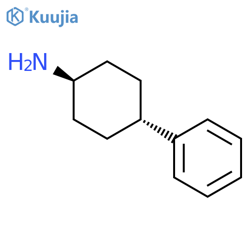 Cyclohexanamine, 4-phenyl-, trans- structure