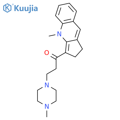 1-(4-methyl-2,4-dihydro-1H-cyclopenta[b]quinolin-3-yl)-3-(4-methylpiperazin-1-yl)propan-1-one structure