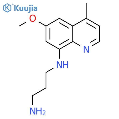 1,3-Propanediamine, N-(6-methoxy-4-methyl-8-quinolinyl)- structure