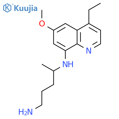 1,4-PENTANEDIAMINE, N4-(4-ETHYL-6-METHOXY-8-QUINOLINYL)- structure
