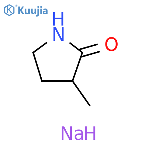 2-Pyrrolidinone, 3-methyl-, sodium salt structure