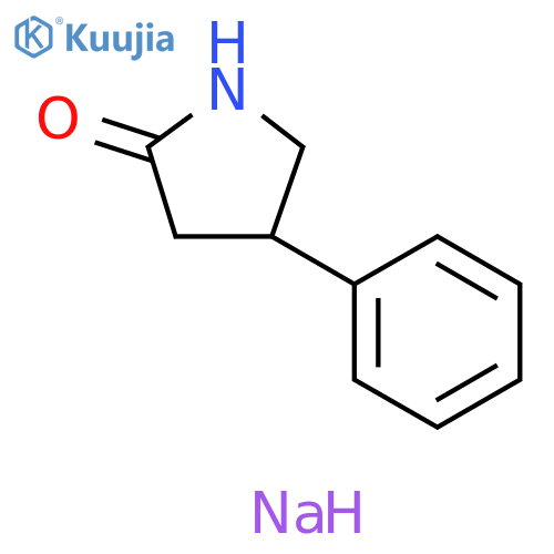 2-Pyrrolidinone, 4-phenyl-, sodium salt structure