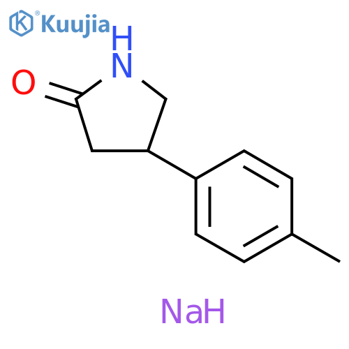2-Pyrrolidinone, 4-(4-methylphenyl)-, sodium salt (1:1) structure