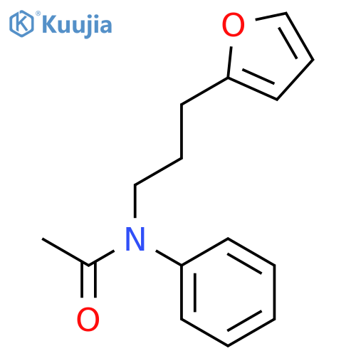 Acetamide, N-[3-(2-furanyl)propyl]-N-phenyl- structure