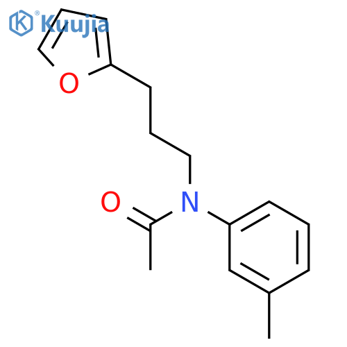 Acetamide, N-[3-(2-furanyl)propyl]-N-(3-methylphenyl)- structure