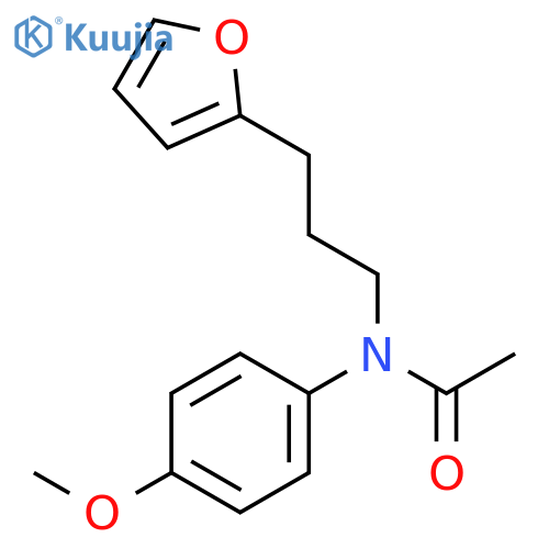 Acetamide, N-[3-(2-furanyl)propyl]-N-(4-methoxyphenyl)- structure