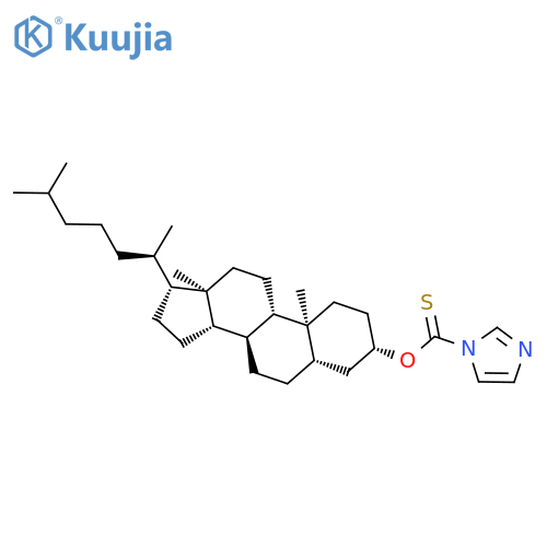 Cholestan-3-ol, 1H-imidazole-1-carbothioate, (3b,5a)- structure