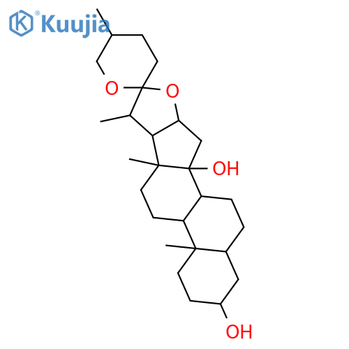 Spirostane-3,14-diol; (3β,5α,14α,25R)-form structure